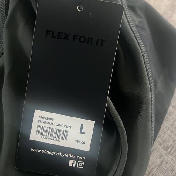 NWT 90 Degree by Reflex camo jogging shorts size L - Picture 5 of 5